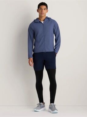 Quince Men’s Packable All Season Ventilated Performance Training Jacket in Blue
